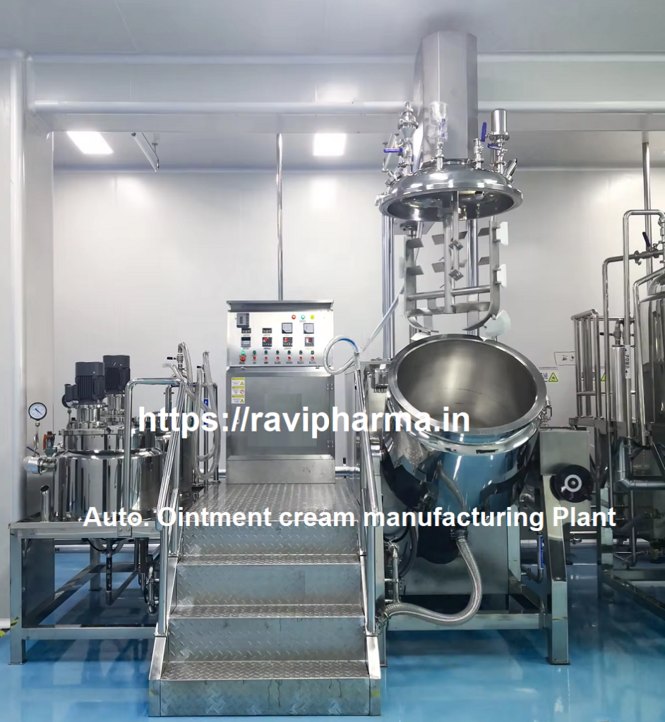 automatic ointment cream manufacturing plant